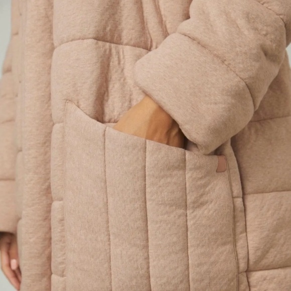 Lunya Restore Double Faced Housecoat Size L/XL Otium Tan New - Picture 4 of 12